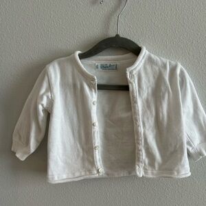 Feltman Brothers Classic White Button-Front Baby Cardigan